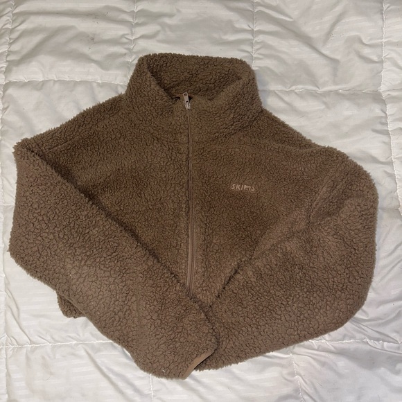 Skims cropped teddy zip up - Picture 2 of 2
